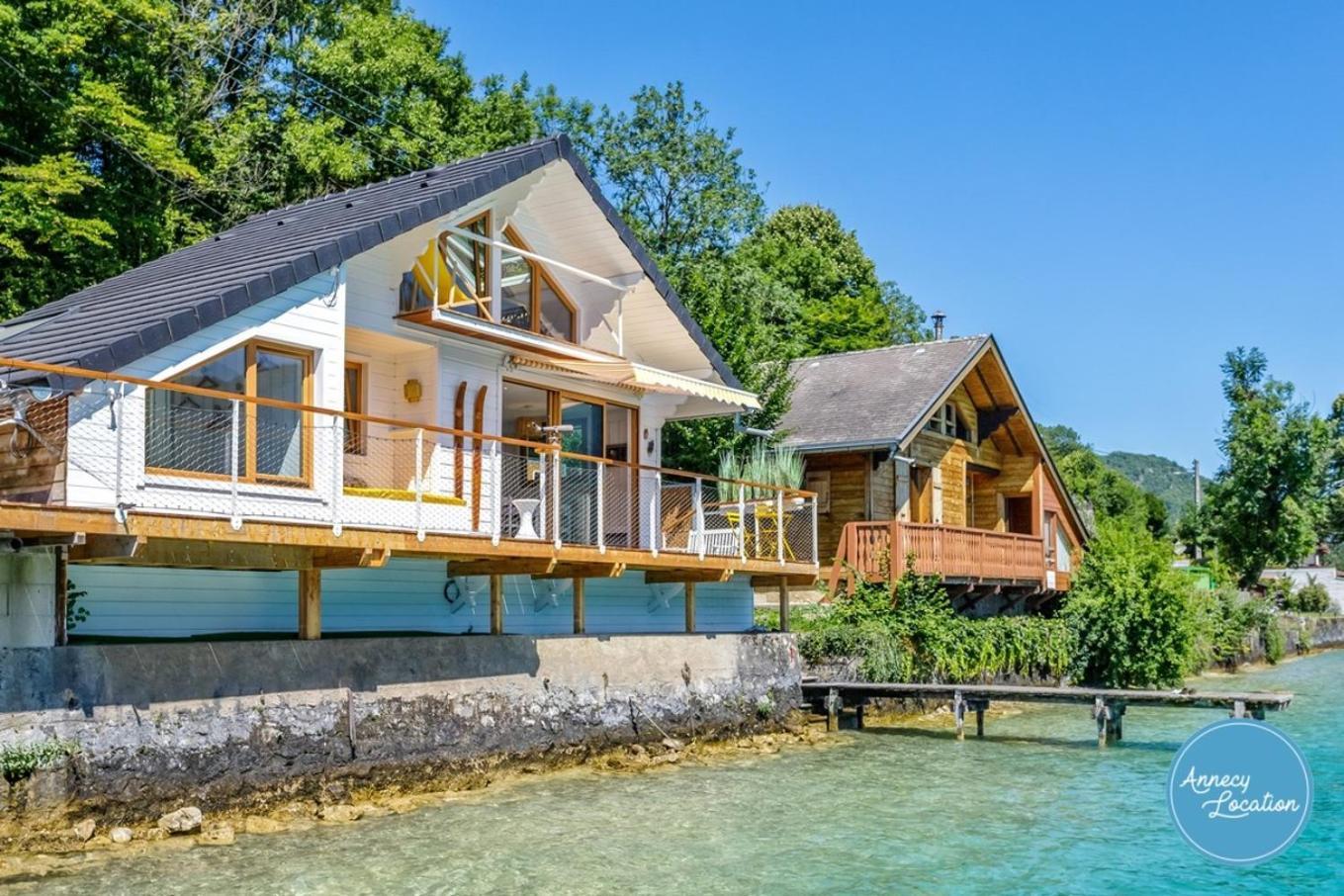 Chalet Coquillage Waterfront Escape On Lake 杜萨尔 外观 照片