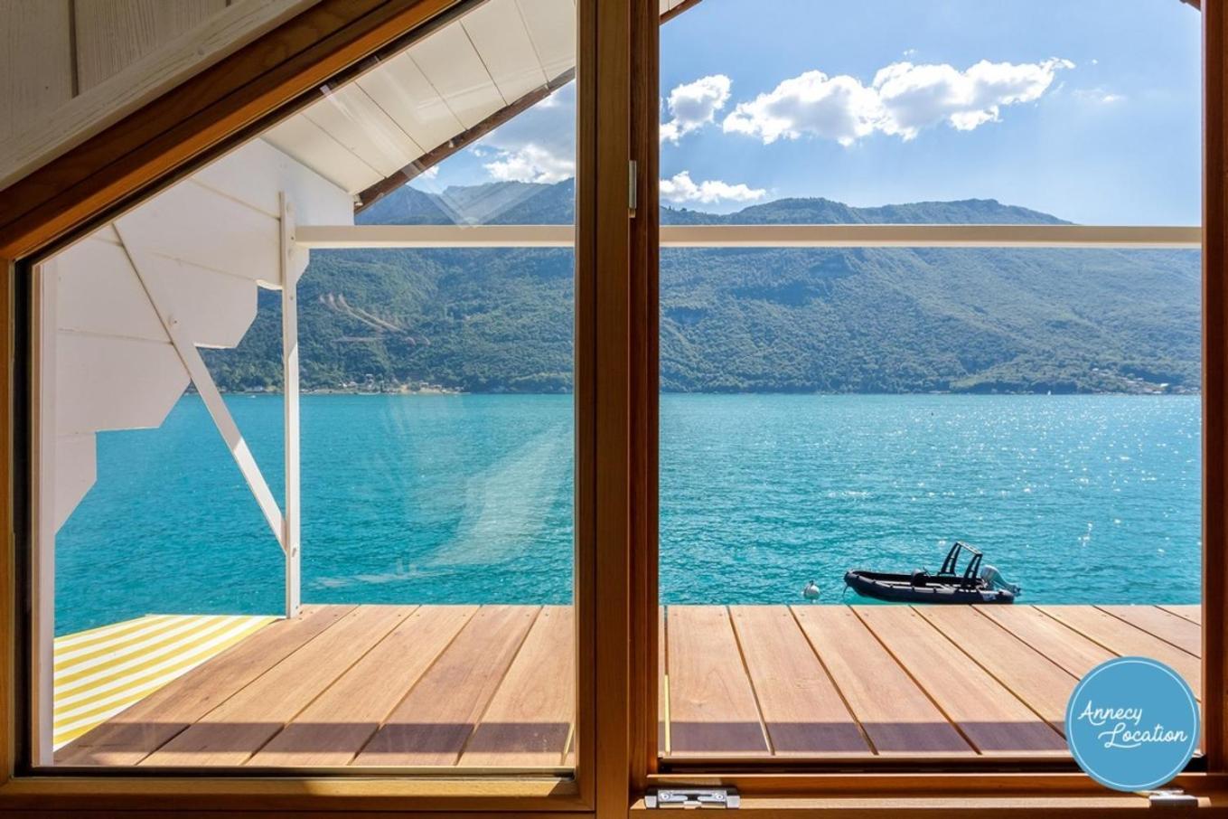 Chalet Coquillage Waterfront Escape On Lake 杜萨尔 外观 照片