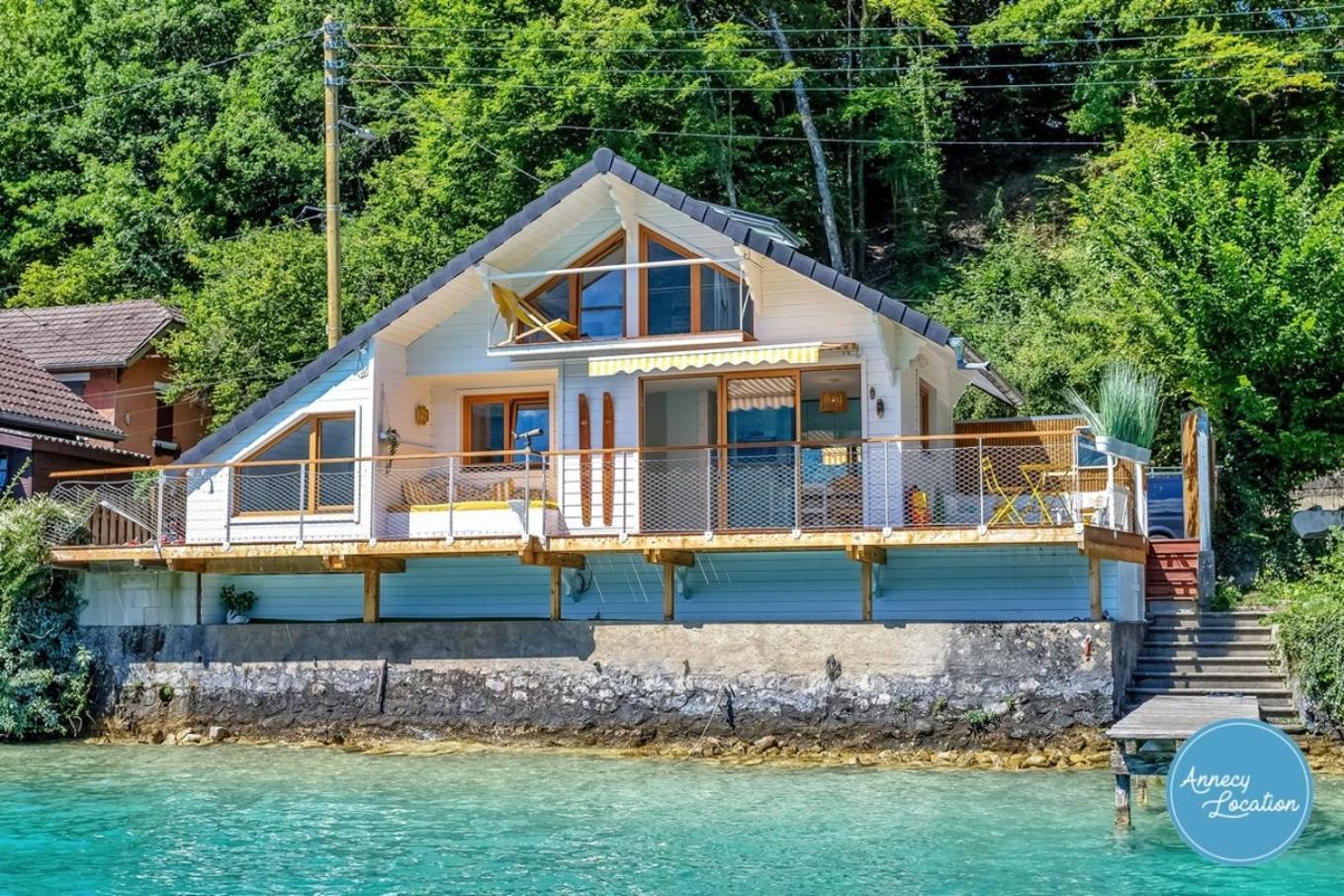 Chalet Coquillage Waterfront Escape On Lake 杜萨尔 外观 照片