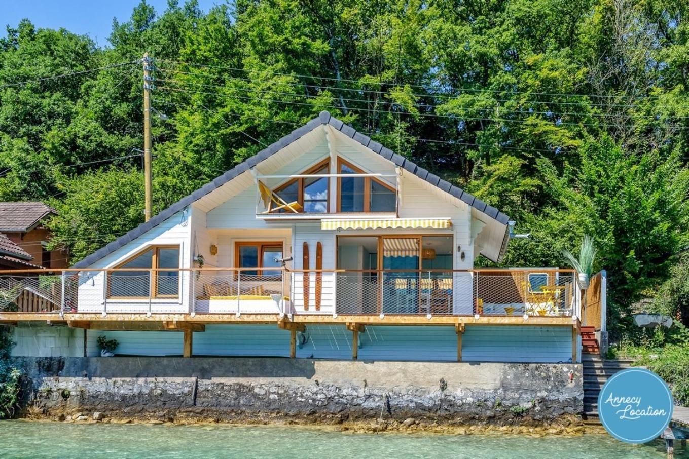 Chalet Coquillage Waterfront Escape On Lake 杜萨尔 外观 照片